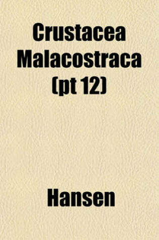 Cover of Crustacea Malacostraca (PT 12)