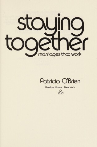 Cover of Staying Together