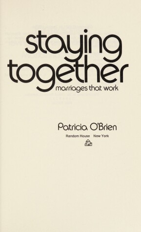 Book cover for Staying Together