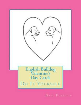 Book cover for English Bulldog Valentine's Day Cards