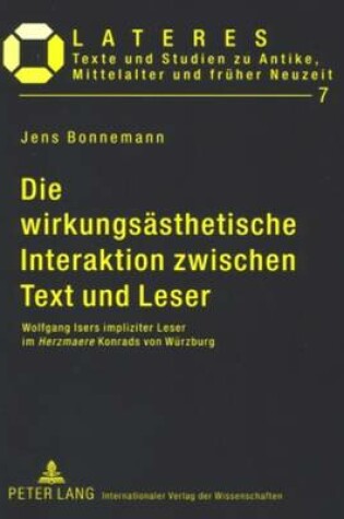 Cover of Die wirkungsaesthetische Interaktion zwischen Text und Leser