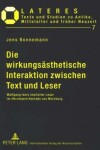 Book cover for Die wirkungsaesthetische Interaktion zwischen Text und Leser