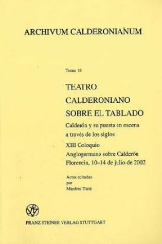 Cover of Teatro Calderoniano Sobre El Tablado