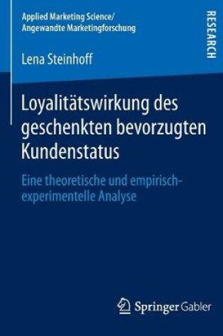 Cover of Loyalitätswirkung des geschenkten bevorzugten Kundenstatus