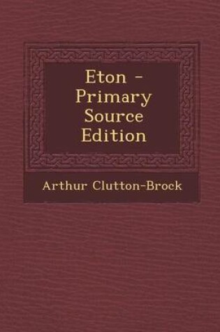 Cover of Eton