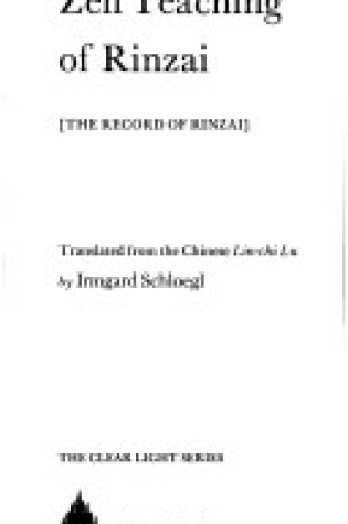 Cover of Record of Rinzai