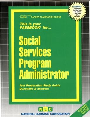 Book cover for Social Services Program Administrator