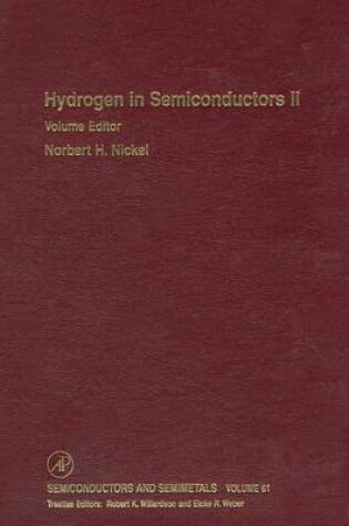 Cover of Hydrogen in Semiconductors II