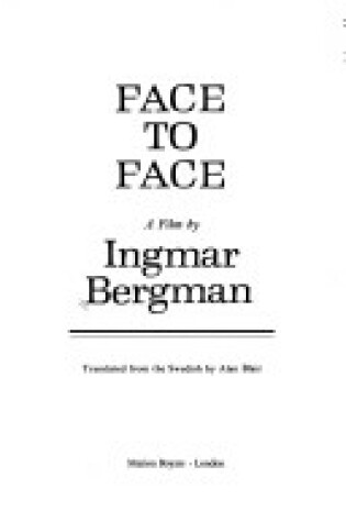 Cover of Face to Face