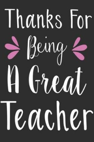Cover of Thanks for being a great teacher