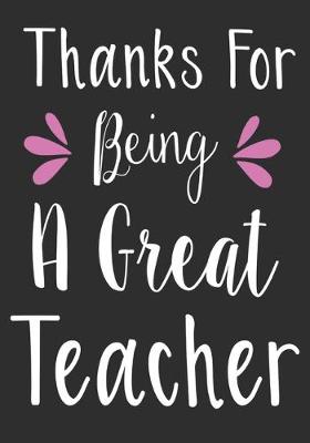 Book cover for Thanks for being a great teacher