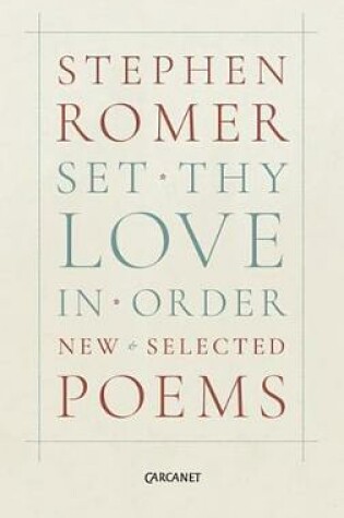 Cover of Set Thy Love in Order