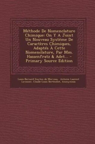 Cover of Methode De Nomenclature Chimique