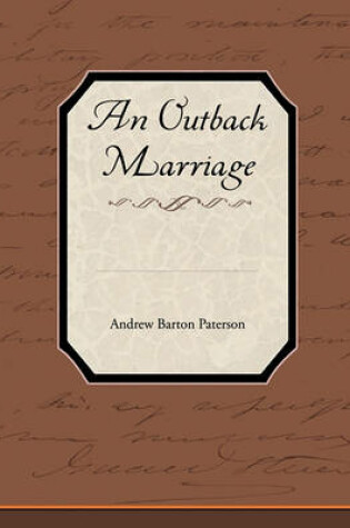 Cover of An Outback Marriage