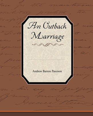 Book cover for An Outback Marriage