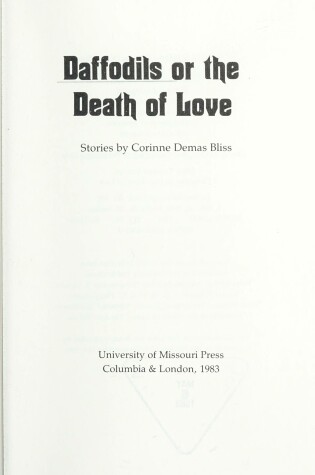 Cover of Daffodils or the Death of Love