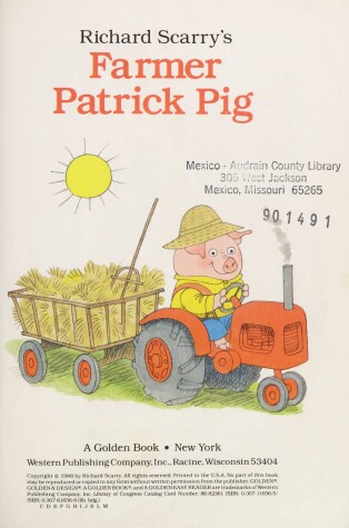 Book cover for Richard Scarry's Farmer Patrick Pig