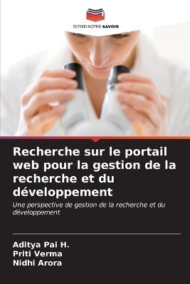 Book cover for Recherche sur le portail web pour la gestion de la recherche et du développement