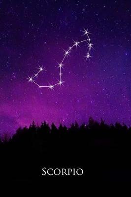 Cover of Scorpio Constellation Night Sky Astrology Symbol Zodiac Horoscope Journal