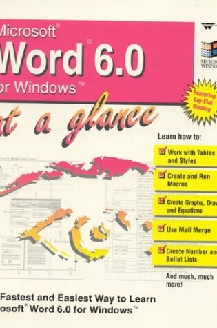 Cover of Microsoft Word 6.0 for Windows at a Glance