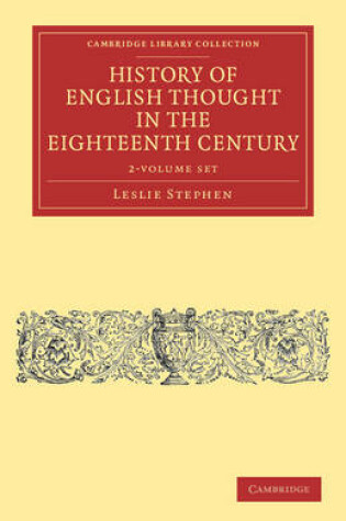 Cover of History of English Thought in the Eighteenth Century 2 Volume Set