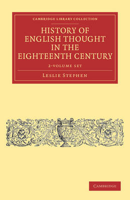 Cover of History of English Thought in the Eighteenth Century 2 Volume Set