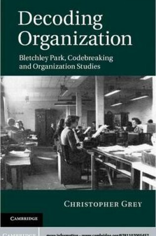 Cover of Decoding Organization