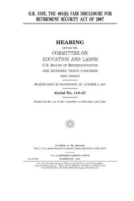 Book cover for H.R. 3185