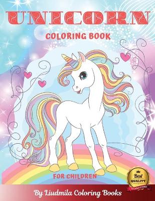 Book cover for Unicorn Coloring Book for Children