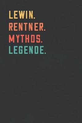 Book cover for Lewin. Rentner. Mythos. Legende.