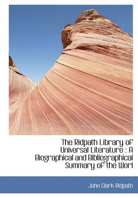 Book cover for The Ridpath Library of Universal Literature