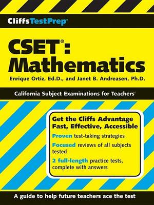 Book cover for Cliffstestprep Cset: Mathematics