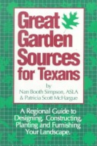 Cover of Great Garden Sources for Texans