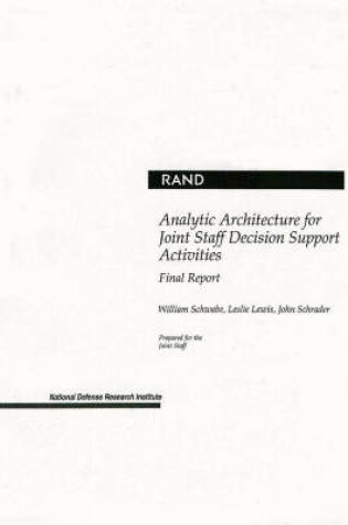 Cover of Analytic Architecture for Joint Staff Decision Support Activities