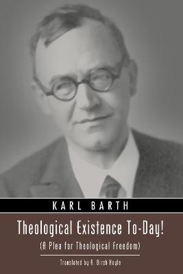 Book cover for Theological Existence To-Day!