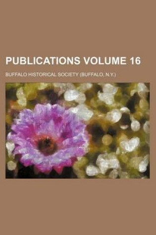 Cover of Publications Volume 16