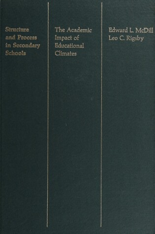 Cover of Structure and Process in Secondary Schools