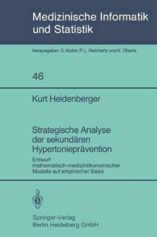 Cover of Strategische Analyse der sekundären Hypertonieprävention