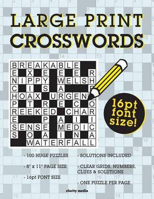 Book cover for Large Print Crosswords