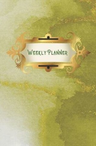 Cover of Green and Gold Marbled Weekly Planner