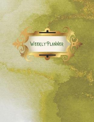 Book cover for Green and Gold Marbled Weekly Planner