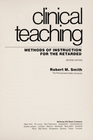 Cover of Clinical Teaching