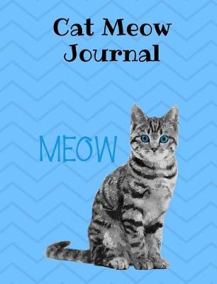 Book cover for Cat Meow Journal, Wide Ruled