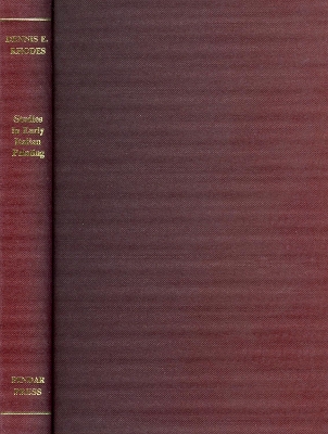 Cover of Studies in Early Italian Printing