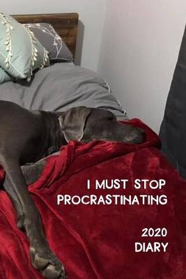 Book cover for I Must Stop Procrastinating Diary 2020