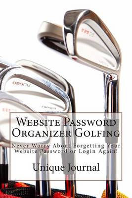 Book cover for Website Password Organizer Golfing