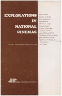 Book cover for Explorations In National Cinem