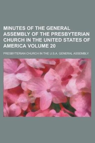 Cover of Minutes of the General Assembly of the Presbyterian Church in the United States of America (1865)