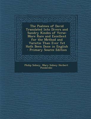 Book cover for The Psalmes of David Translated Into Divers and Sundry Kindes of Verse