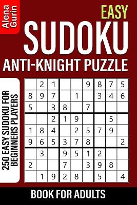 Book cover for Easy Sudoku Anti-Knight Puzzle Book for Adults